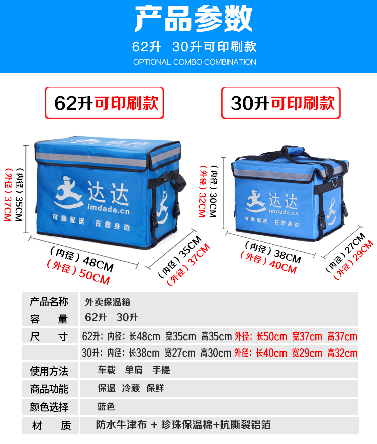 外卖保温箱送餐箱骑手装备(图3)